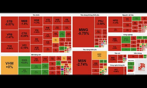 Áp lực bán gia tăng, VN-Index mất gần 10 điểm