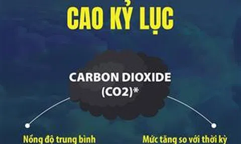 Khí nhà kính trong bầu khí quyển năm 2023 cao kỷ lục