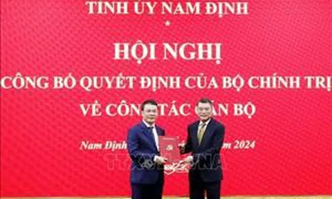 Phó Chánh Văn phòng ương Đảng Đặng Khánh Toàn giữ chức Bí thư Tỉnh ủy Nam Định