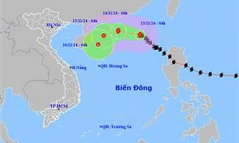 Thời tiết ngày 13/11: Trung Trung Bộ có mưa to, bão số 8 giật cấp 11 trên Biển Đông