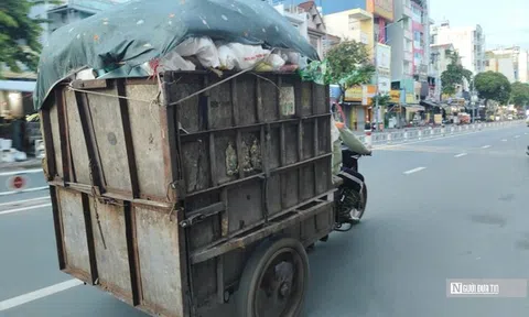 Tp.HCM: Xe rác tự chế tràn lan, tiềm ẩn nguy cơ tai nạn và ô nhiễm môi trường