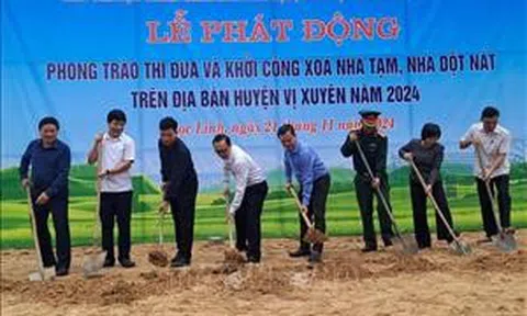 Khởi công xóa nhà tạm, dột nát cho 24 hộ gia đình ở Hà Giang