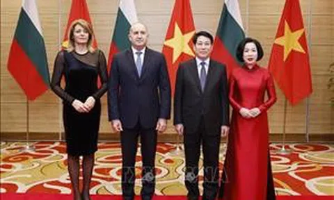 Tiệc chiêu đãi chào mừng Tổng thống Bulgaria Rumen Radev và Phu nhân