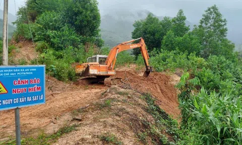 Bình Định: Khắc phục các điểm sạt lở, sớm thông tuyến giao thông tại miền núi