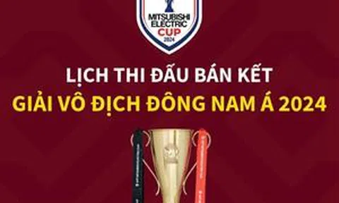 Lịch thi đấu bán kết Giải vô địch Đông Nam Á 2024