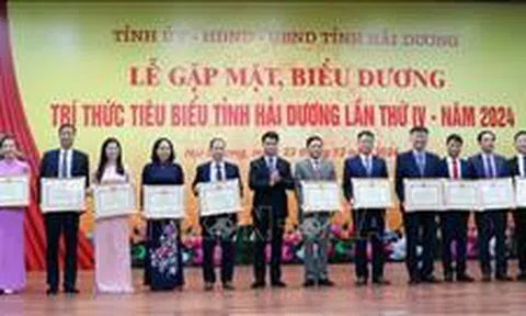 Hải Dương: Tôn vinh, biểu dương 66 trí thức tiêu biểu năm 2024