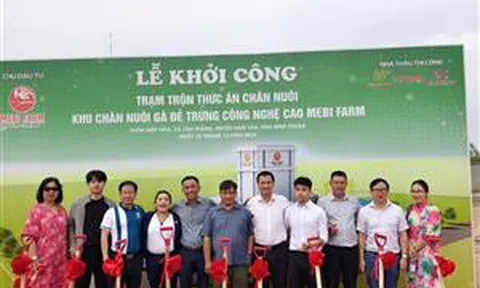 Mebi Farm khởi công xây dựng trạm trộn thức ăn chăn nuôi tại Bình Thuận