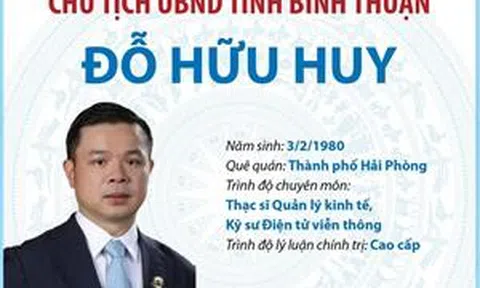 Chủ tịch UBND tỉnh Bình Thuận Đỗ Hữu Huy