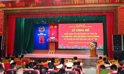 Hải Phòng: Giải thể công an 15 huyện, quận và thành phố