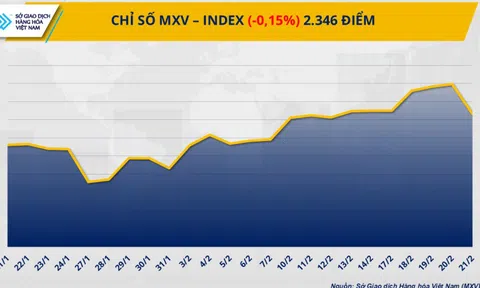 Lực bán mạnh kéo chỉ số MXV-Index xuống mức 2.346 điểm