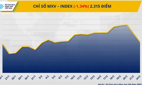 Thị trường hàng hóa thế giới chưa ‘thoát’ khỏi sắc đỏ, MXV-Index về mức 2.315 điểm