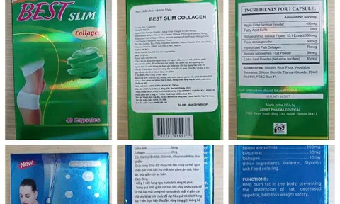 Thu hồi thực phẩm bảo vệ sức khoẻ chứa chất cấm Sibutramine