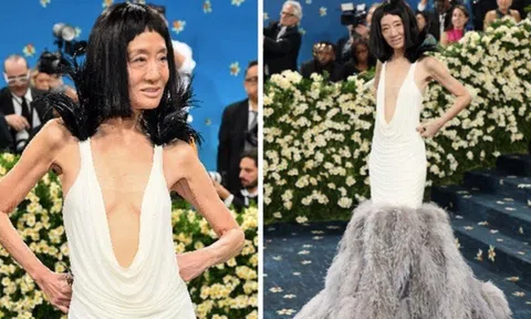 "Bà hoàng váy cưới" Vera Wang để mặt mộc, nhan sắc U80 gây xôn xao