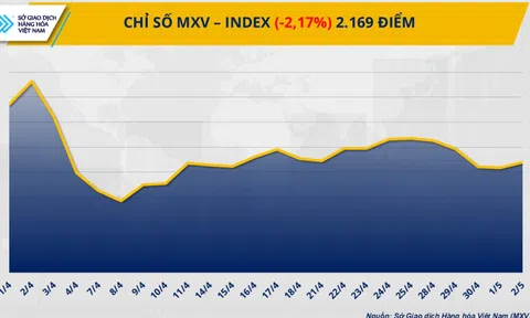 Lực bán bao trùm, MXV-Index rơi mạnh xuống 2.169 điểm