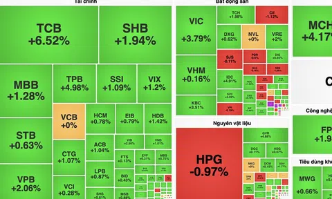 VN-Index thăng hoa, cổ phiếu TCB bùng nổ