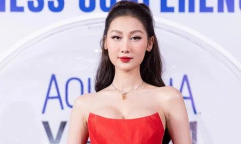 Hoa hậu Quế Anh diện đầm gợi cảm, nổi bật trên thảm đỏ