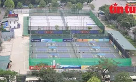 Cần xử lý dứt điểm tổ hợp sân pickleball 'mọc' trên đất dự án bỏ hoang ở Hà Nội