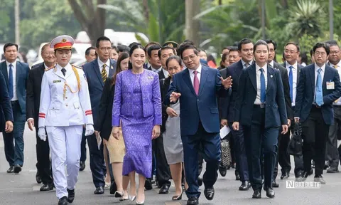 Thủ tướng Phạm Minh Chính chủ trì lễ đón Thủ tướng Thái Lan