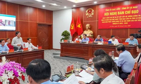 Cà Mau và Bạc Liêu họp Ban chỉ đạo xây dựng đề án hợp nhất