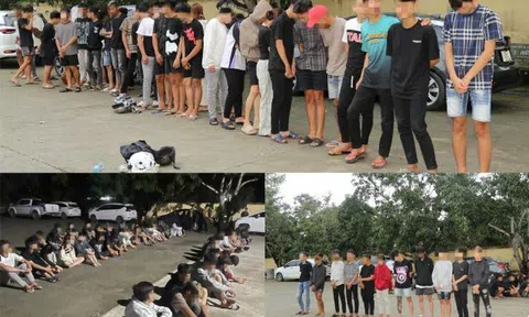 Ngăn chặn vụ tổ chức đua xe trái phép, tạm giữ 47 đối tượng