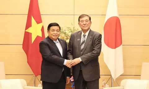 Phó Thủ tướng Nguyễn Chí Dũng hội kiến Thủ tướng Nhật Bản Ishiba Shigeru