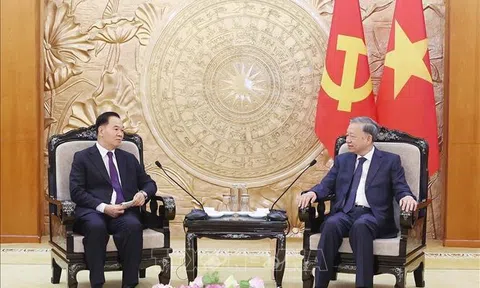 Tổng Bí thư Tô Lâm tiếp Chánh Văn phòng Trung ương Đảng Nhân dân Cách mạng Lào