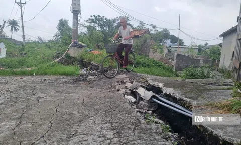 Quảng Ninh: Xuất hiện những vết nứt, gãy tại khu vực dân cư