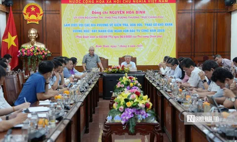 Phó Thủ tướng Nguyễn Hòa Bình: Tháo gỡ điểm nghẽn giải phóng mặt bằng, đẩy mạnh giải ngân vốn đầu tư công