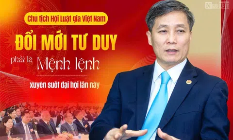 Chủ tịch Hội Luật gia Việt Nam: Đổi mới tư duy phải là mệnh lệnh xuyên suốt đại hội lần này