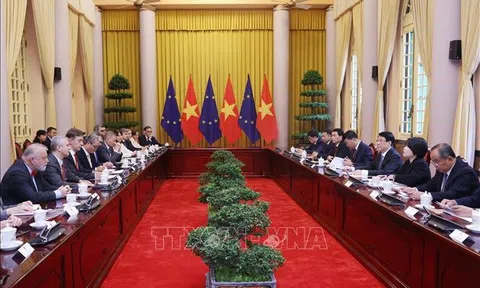 Chủ tịch nước Lương Cường tiếp Đại sứ EU và các nước thành viên