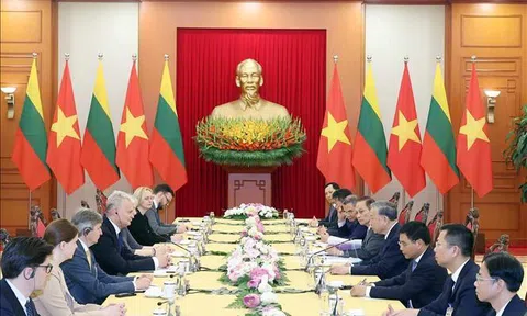 Tổng Bí thư Tô Lâm tiếp Tổng thống Lithuania