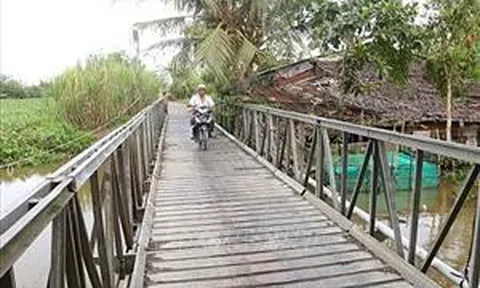 Sụp lún cầu ở Sóc Trăng: Hoàn thành khắc phục giúp người dân lưu thông dễ dàng