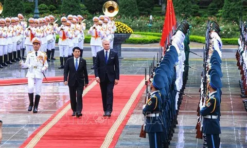 Chủ tịch nước Lương Cường chủ trì lễ đón Tổng thống Lithuania thăm chính thức Việt Nam