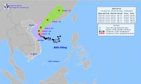 Ảnh hưởng của bão số 1, từ Quảng Bình tới Huế có mưa to đến rất to