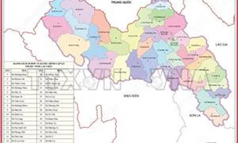 38 đơn vị hành chính cấp xã của tỉnh Lai Châu năm 2025