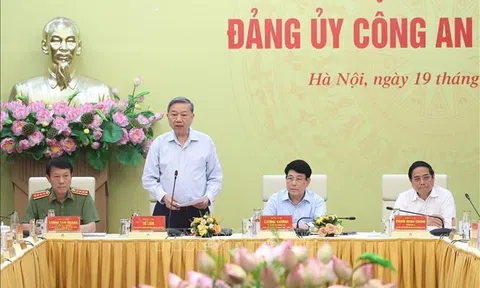 Tổng Bí thư Tô Lâm dự Hội nghị Đảng ủy Công an Trung ương 6 tháng đầu năm 2025
