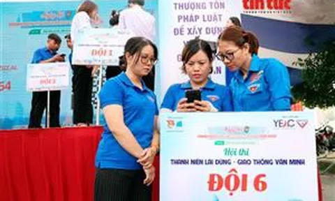 Lan tỏa thông điệp an toàn giao thông đến các thanh niên công nhân