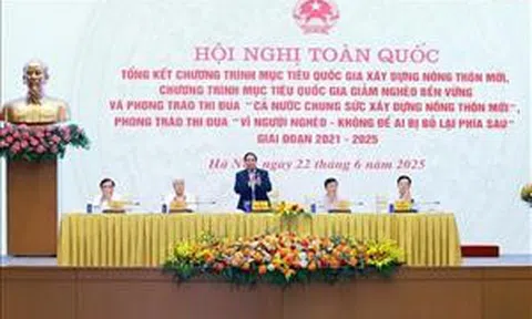 Thủ tướng Phạm Minh Chính chủ trì hội nghị trực tuyến toàn quốc về xây dựng nông thôn mới và giảm nghèo