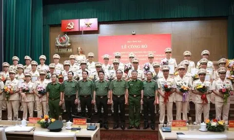 Triển khai Quyết định của Bộ trưởng Bộ Công an về tổ chức, cán bộ Công an tỉnh, thành phố