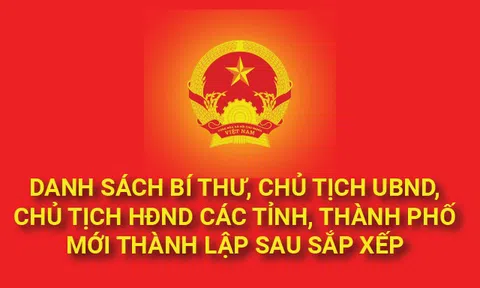 Infographics: LÃNH ĐẠO 23 TỈNH, THÀNH PHỐ MỚI THÀNH LẬP SAU SÁP NHẬP