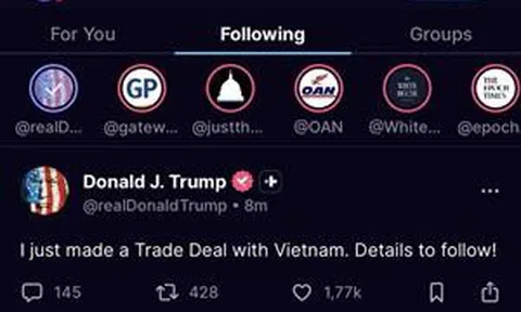 Tổng thống Mỹ thông báo đạt được thỏa thuận thương mại với Việt Nam