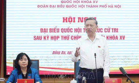 Tổng Bí thư Tô Lâm tiếp xúc cử tri Hà Nội sau Kỳ họp thứ 9, Quốc hội khóa XV