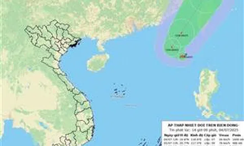 Áp thấp nhiệt đới có khả năng mạnh lên thành bão