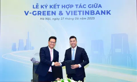 V-Green và VietinBank ký kết hợp tác, đồng hành phát triển hạ tầng trạm sạc ô tô điện Vinfast