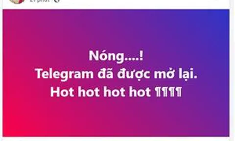 Telegram truy cập được trở lại ở Việt Nam