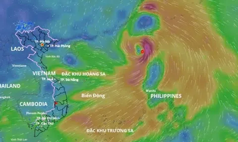 Bão Wipha mạnh lên từng giờ, cảnh báo mưa lớn diện rộng "phủ" nhiều tỉnh thành