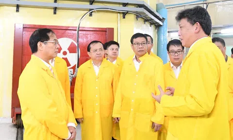 Phó Thủ tướng Bùi Thanh Sơn thăm, làm việc với Viện Nghiên cứu hạt nhân