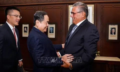Chủ tịch Quốc hội Trần Thanh Mẫn hội kiến Thủ tướng Morocco Aziz Akhannouch