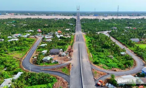 Cầu Rạch Miễu 2 cán mốc 99% tiến độ, sẵn sàng nối liền hai bờ sông Tiền