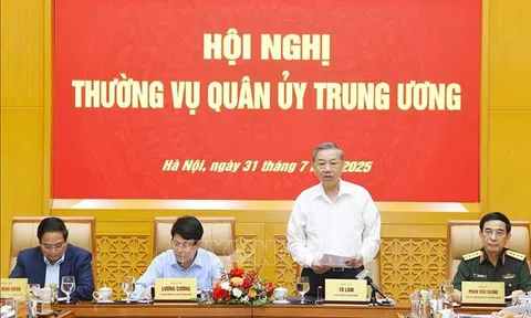Tổng Bí thư Tô Lâm chủ trì Hội nghị Thường vụ Quân ủy Trung ương